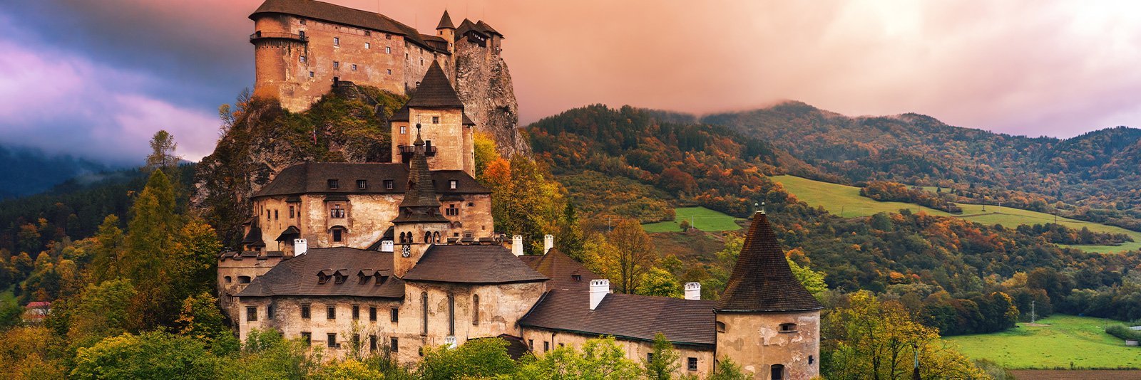 Het middeleeuwse kasteel van Orava in Slowakije