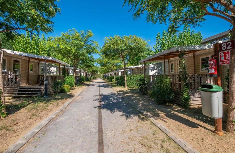 Accommodaties van Camping La Masia in Blanes aan de Costa Brava in Spanje Catalonië