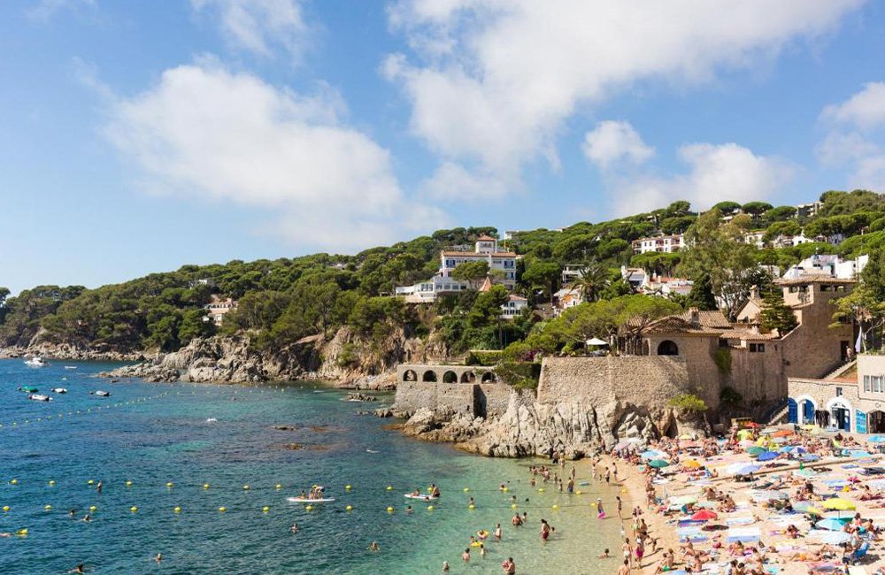 Strand bij Camping Begur aan de Costa Brava in Spanje Catalonië