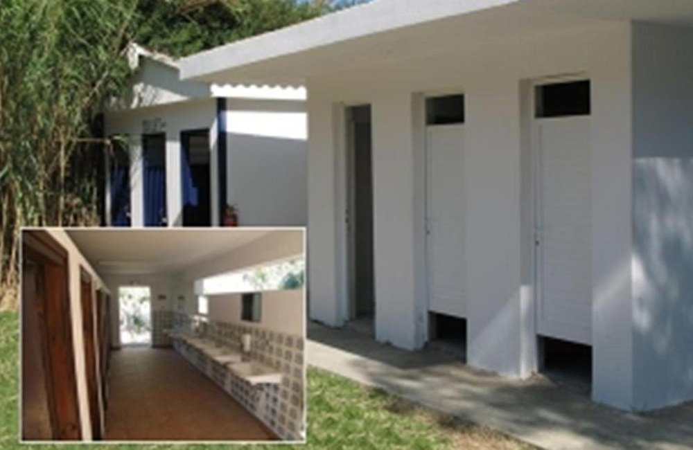 wc van Camping Paleochora op Kreta Griekenland