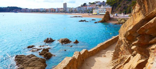 Cami de Ronda wandelroute bij Lloret de Mar aan de Costa Brava van Spanje