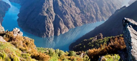 Canyon de Rio Sil in Galicië Noord Spanje