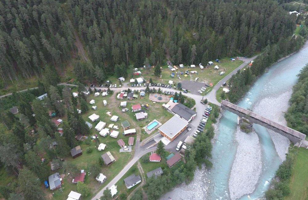 Camping Sur En in de Engadin van Zwitserland