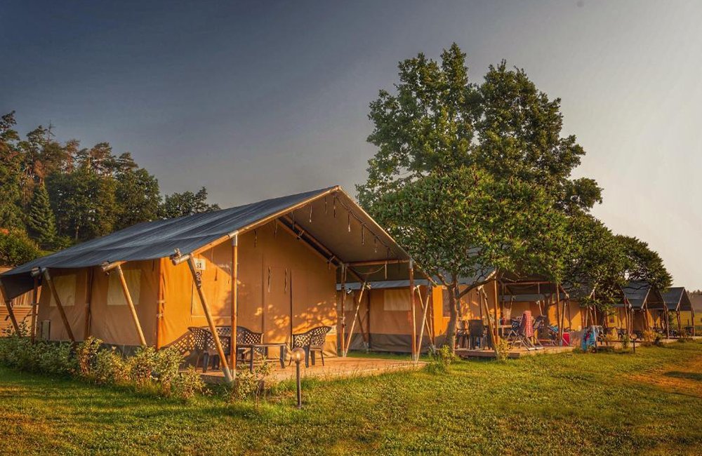 Glamping tent op Camping Prima in het zuiden van Tsjechië