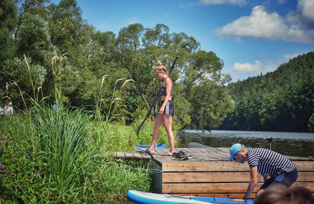 Stijger van Camping Prima in het zuiden van Tsjechië