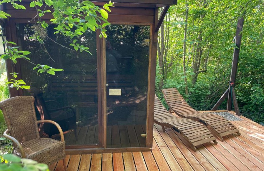 Sauna van Kemping & Glamping Tiszadada bij Hortobágy Nationaal Park in het oosten van Hongarije