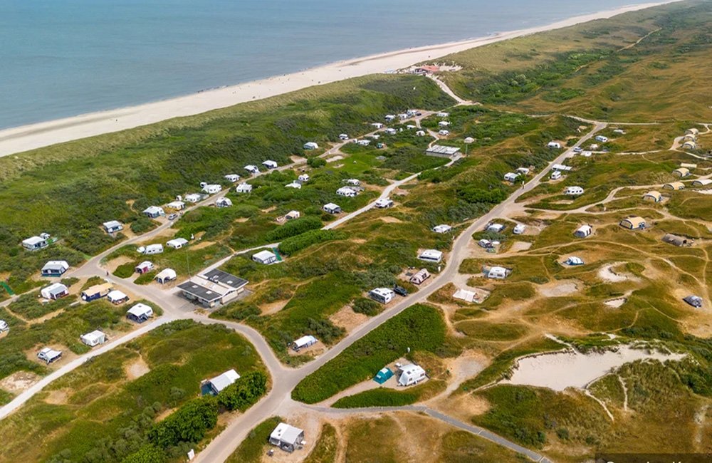 Camping Kogerstrand op texel op de waddeneilanden in het noorden van Nederland