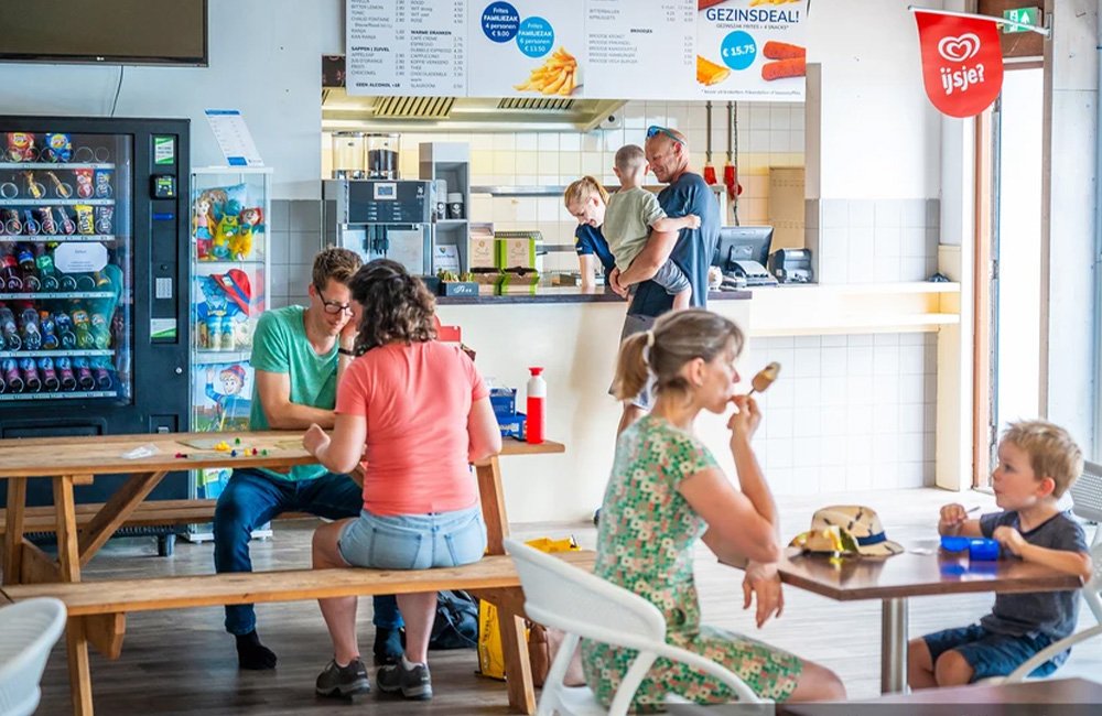 Restaurant van Camping Kogerstrand op texel op de waddeneilanden in het noorden van Nederland