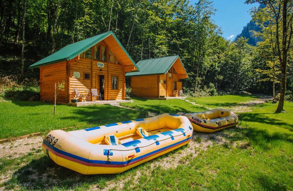 Diervriendelijke camping Waterfall Rafting Center Montenegro