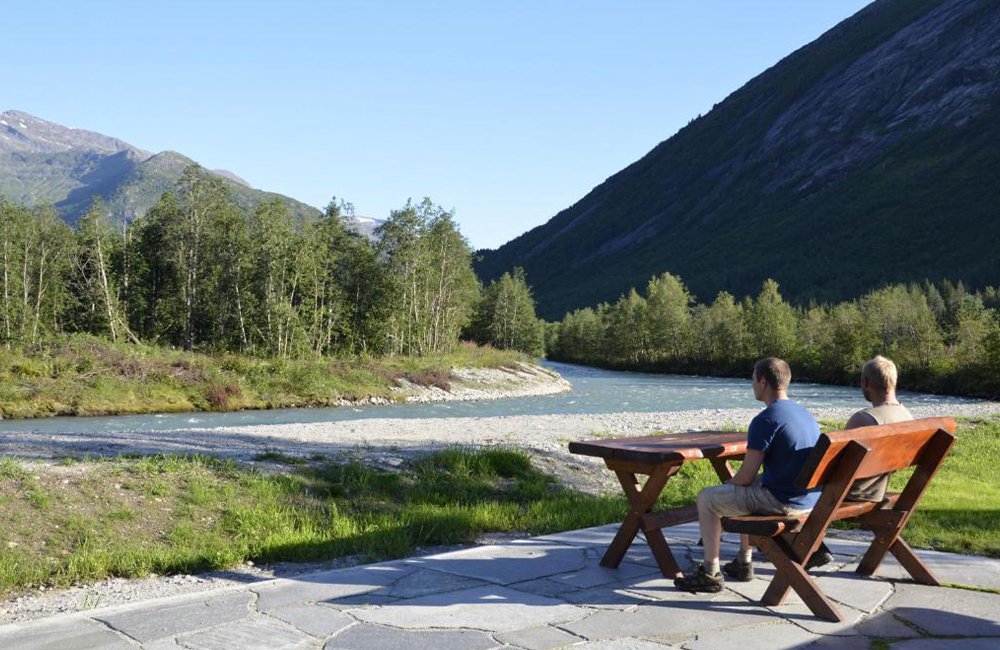 Kamperen met hond op Jostedal Camping