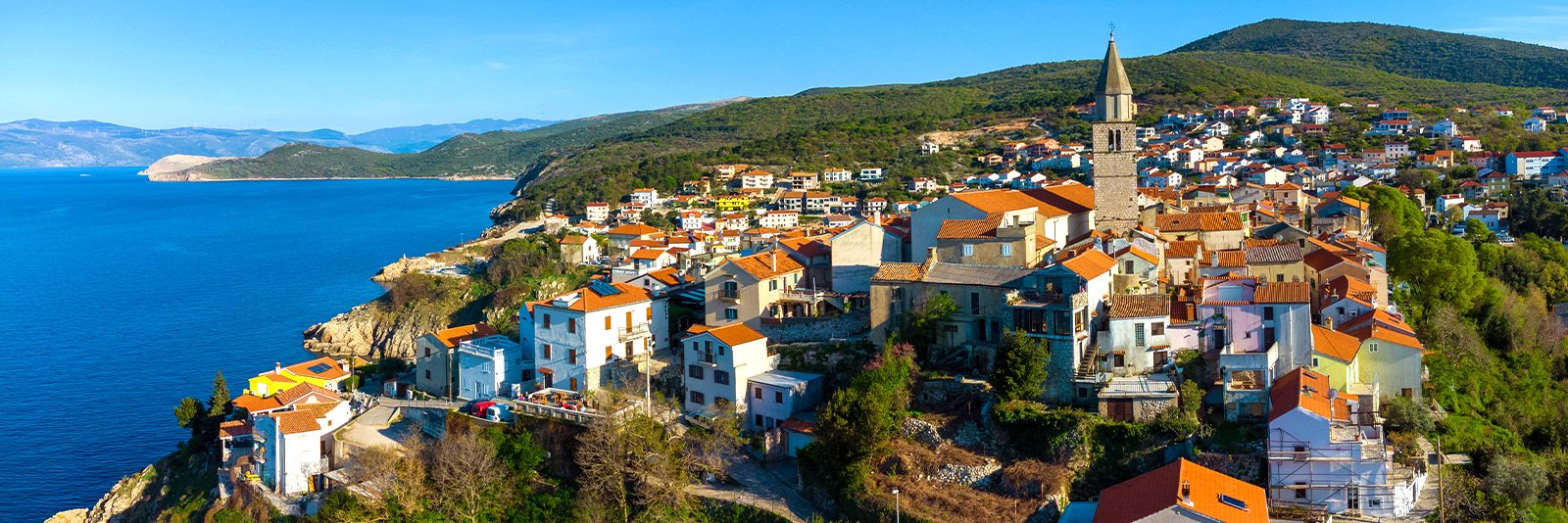 Vrbnik op het Kroatische eiland Krk in de Adriatische zee