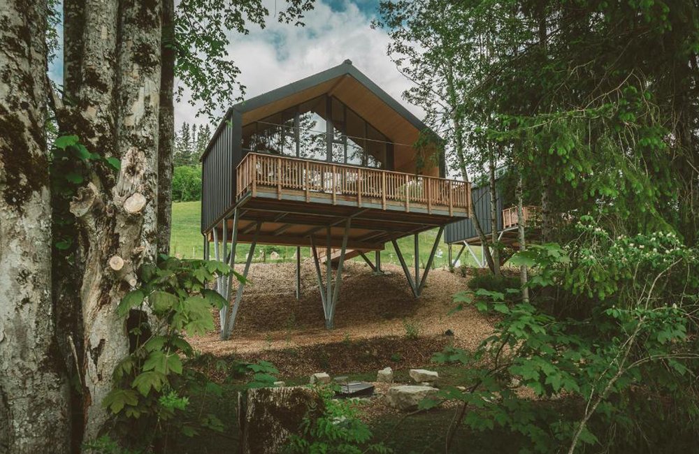 Diervriendelijke camping Baumchalets Allgäu
