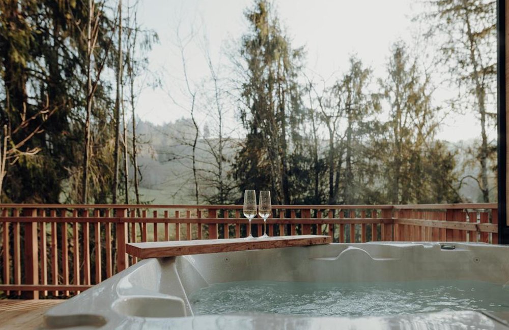 Hondvriendelijke camping Baumchalets Allgäu